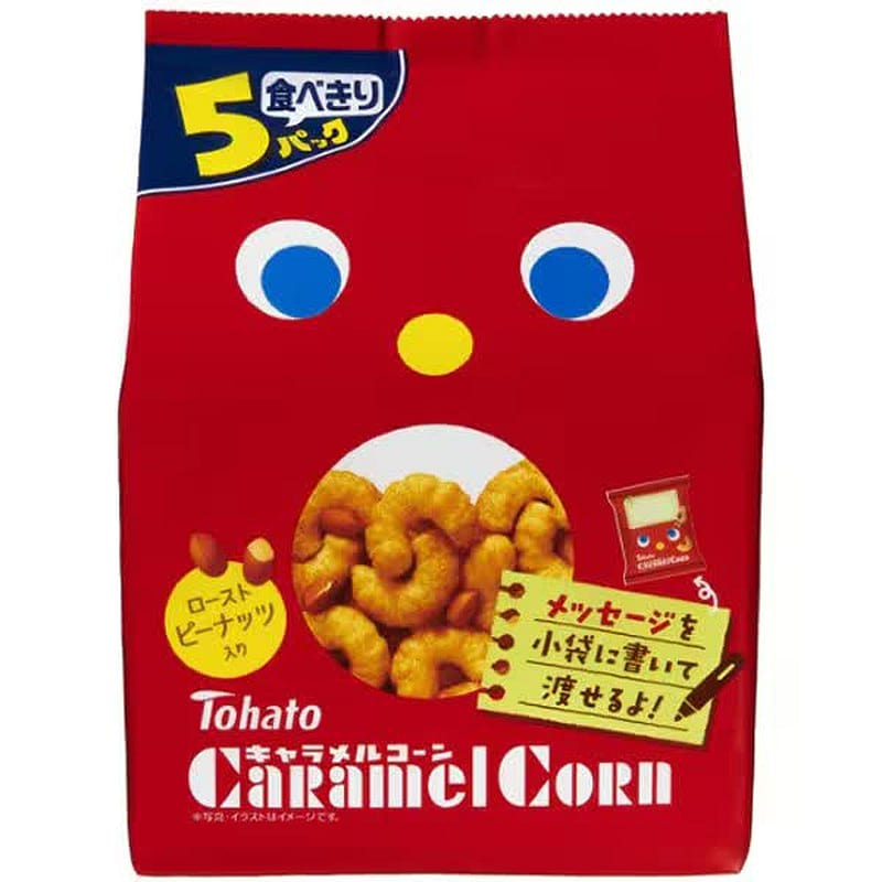 Tohato Caramel Corn 95g (19g x 5 bags) 1 each