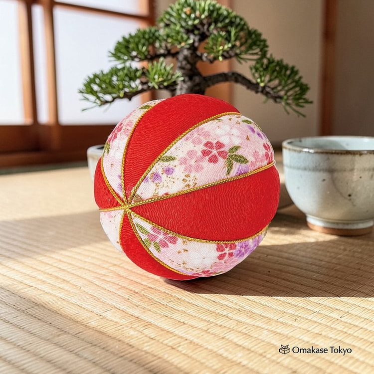 Tokyodo Chiffon-Floral Pattern (Red) 90 g