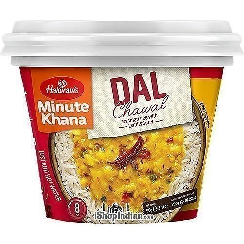 Haldiram’s Instant Dal Chawal – Basmati Rice with Lentils Curry, 3.17 oz pack 3.17 oz