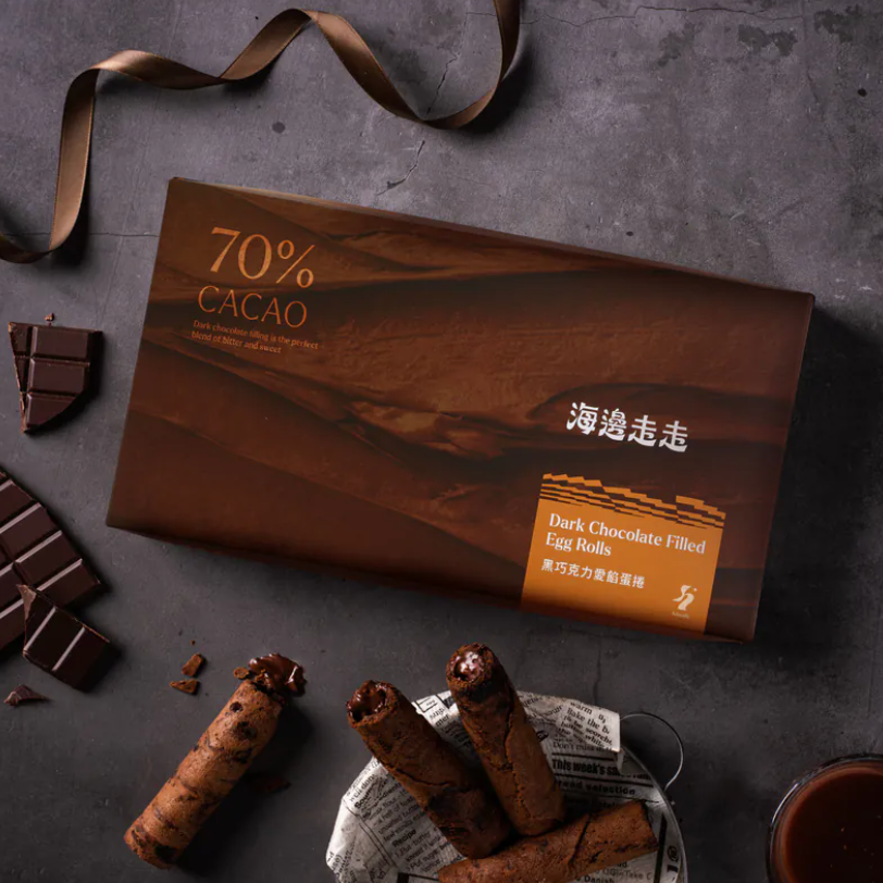 Hiwalk Dark Chocolate Filled Egg Rolls N 2 hộp