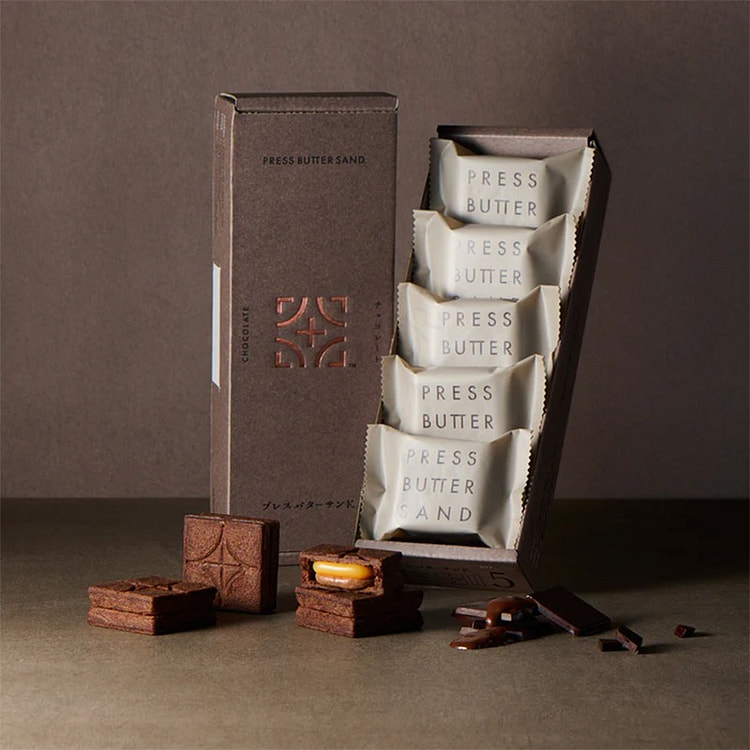 PRESS BUTTER SAND 巧克力夹心饼干 1 盒