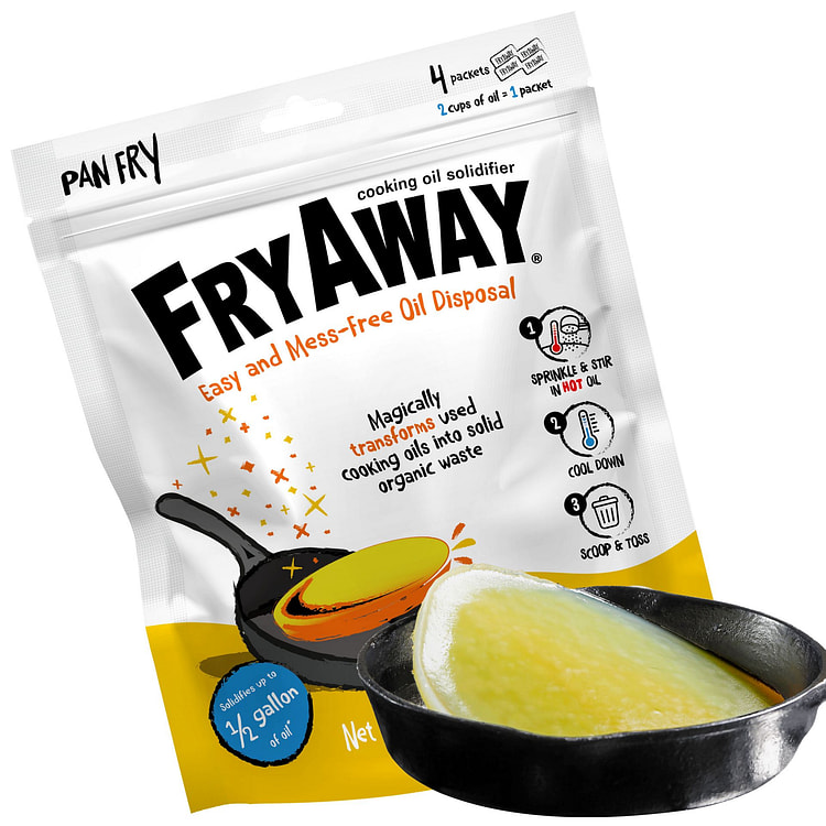 FryAway Pan Fry Cooking Oil Solidifier
