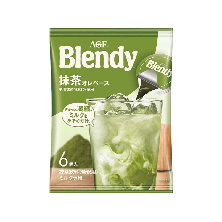 BLENDY 抹茶牛奶浓缩液 6个装 1 包
