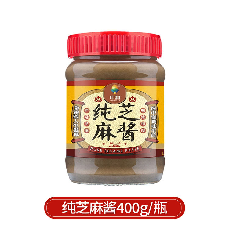 中澜石磨纯芝麻酱400g