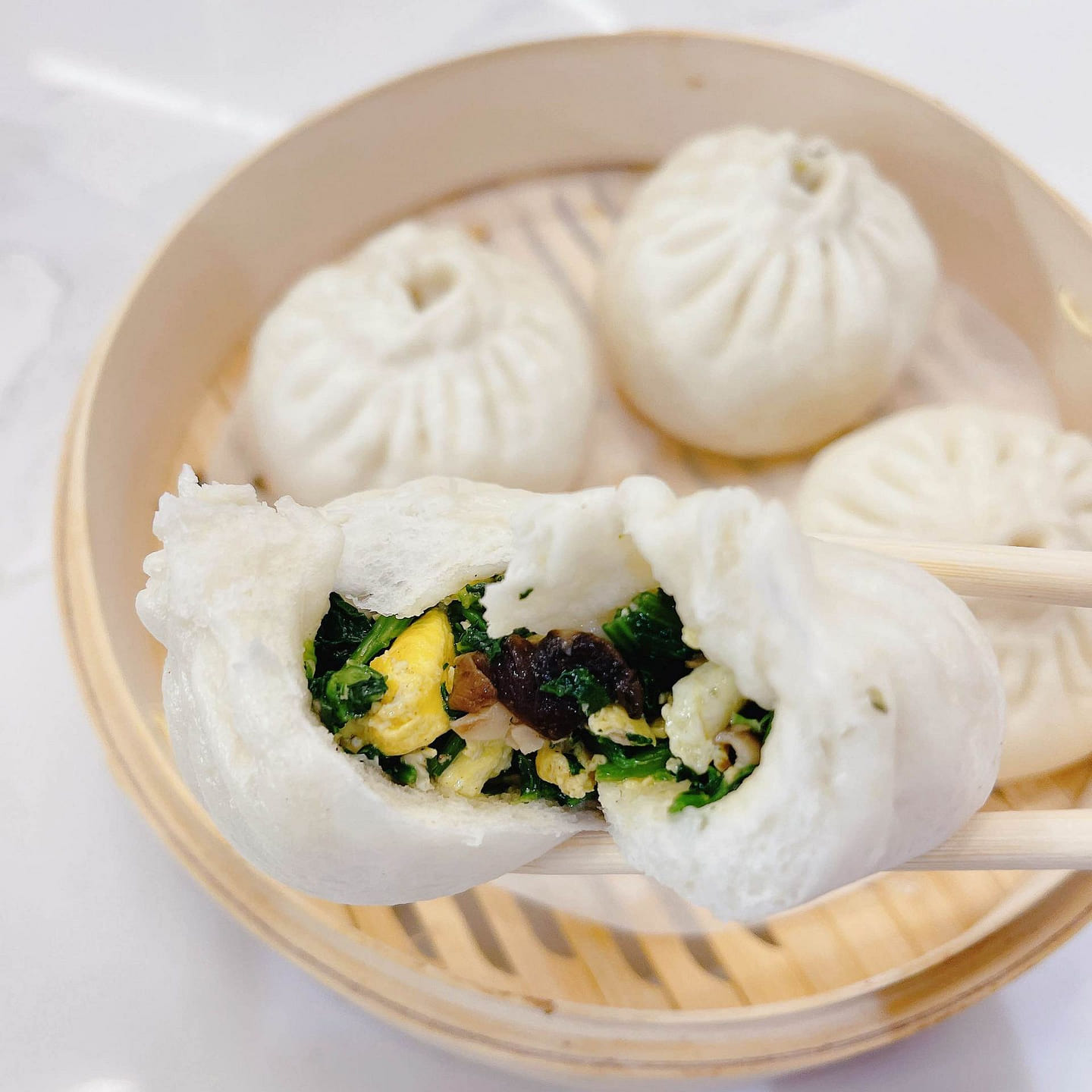 手工菠菜鸡蛋包 4个 1 份