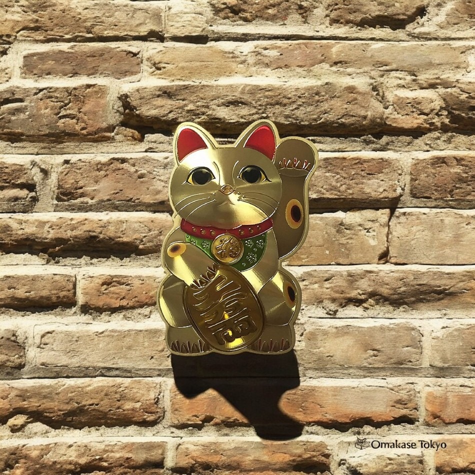 千倉招財貓金色貼紙 20 克