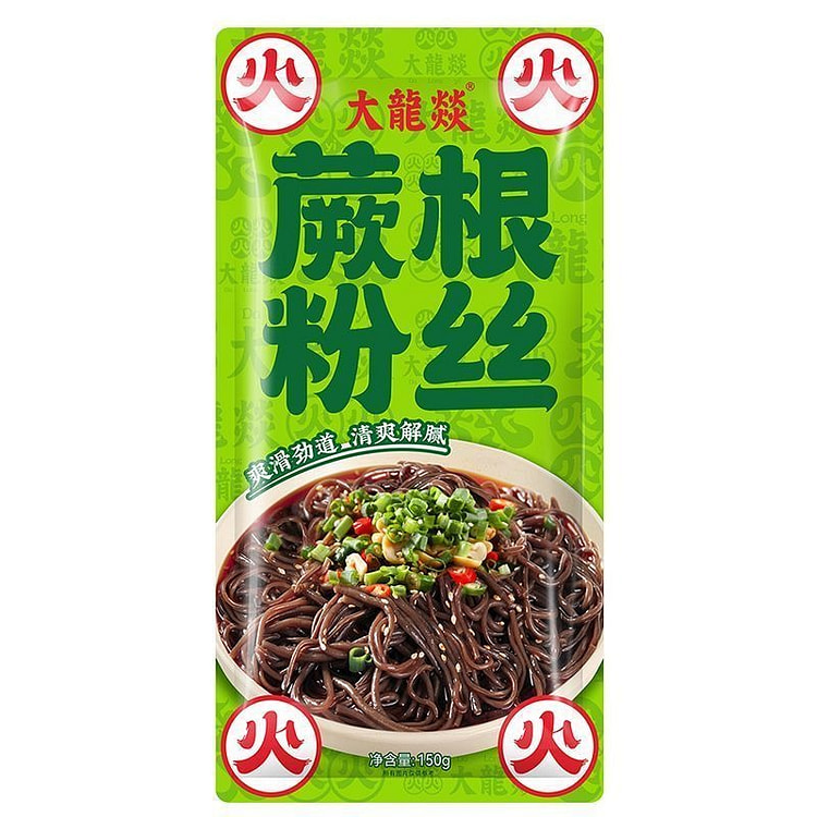 大龙燚蕨根粉凉拌代餐葛根干粉红油酸辣粉150g 150 克