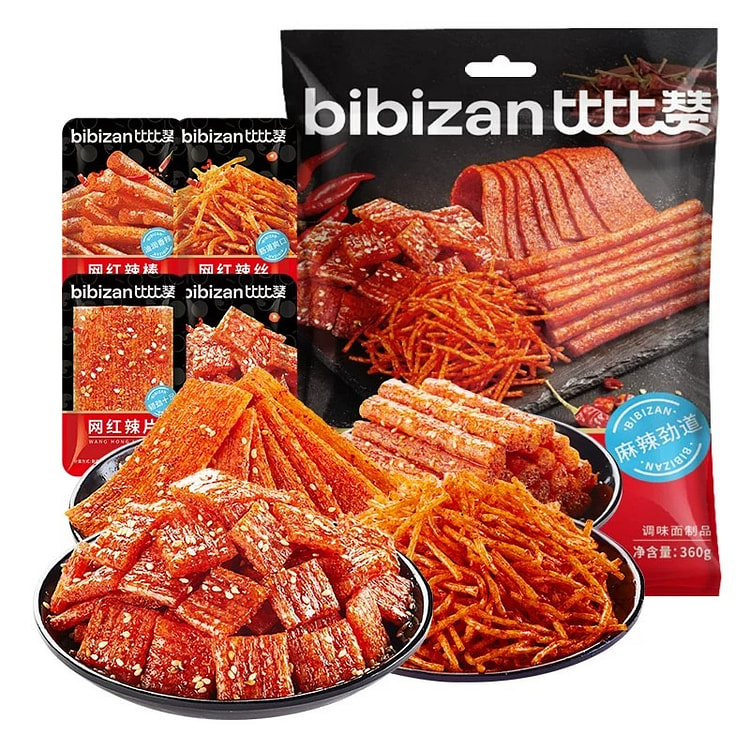 Bibizan Spicy Snack Strips (Latiao) 360g 360 g