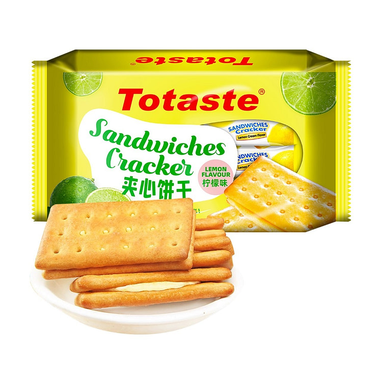 otaste柠檬味夹心饼干休闲零食小吃238g 238 克