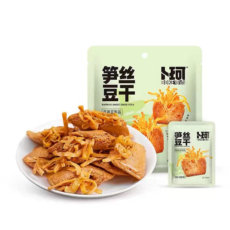 【卜珂零点】笋丝豆干 办公室解馋小吃 休闲食品即食小零食 200 克
