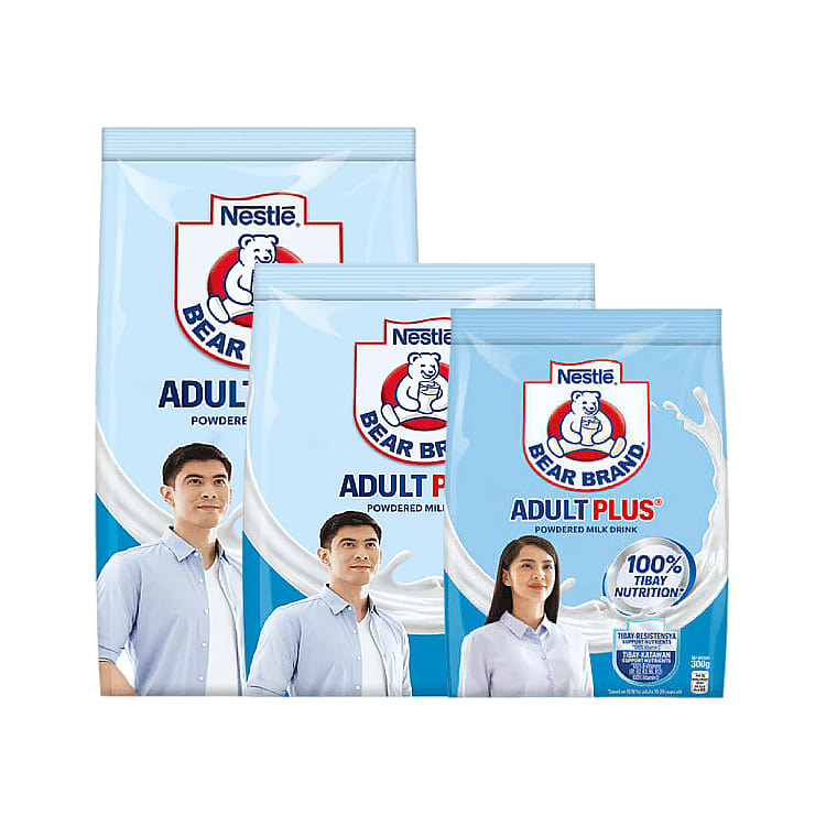 Bear Brand Adult Plus Powdered Milk 300g 1 each