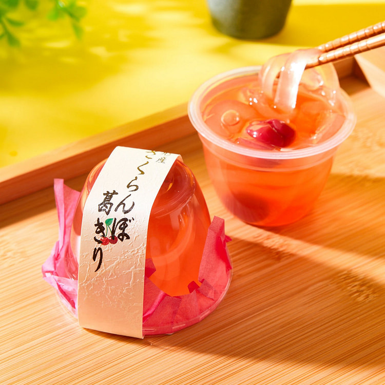樱桃葛粉果冻