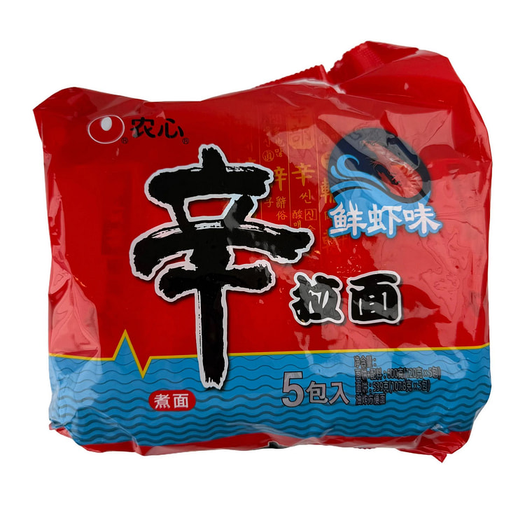 农心辛拉面鲜虾袋面 600 克 (min 3)