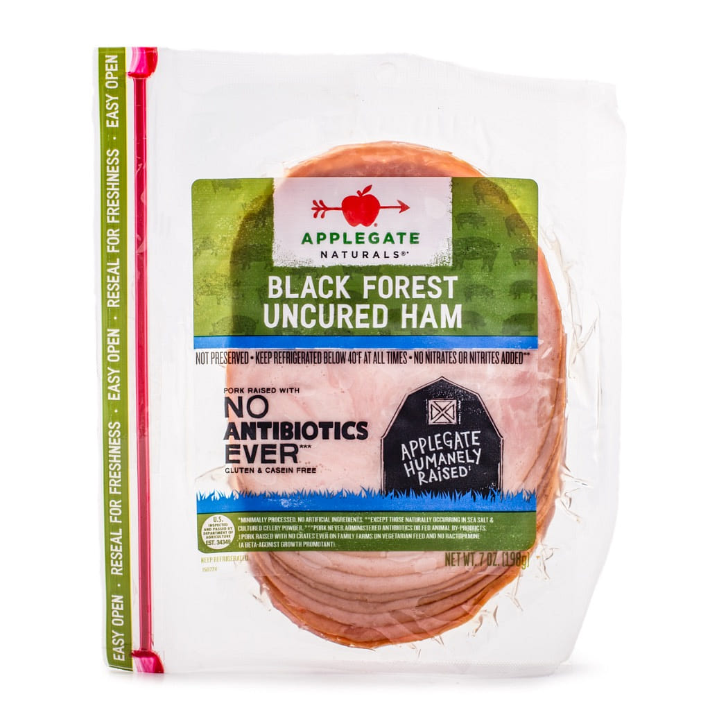 Applegate Uncured Black Forest Ham Slices 7 oz
