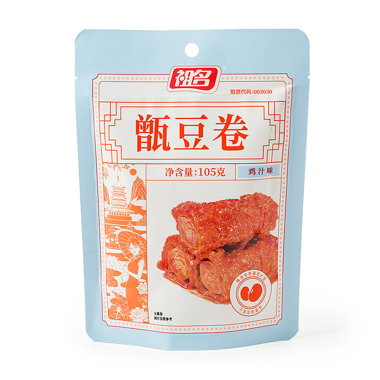 祖名甑豆卷豆干解馋零食鸡汁味105g*1袋