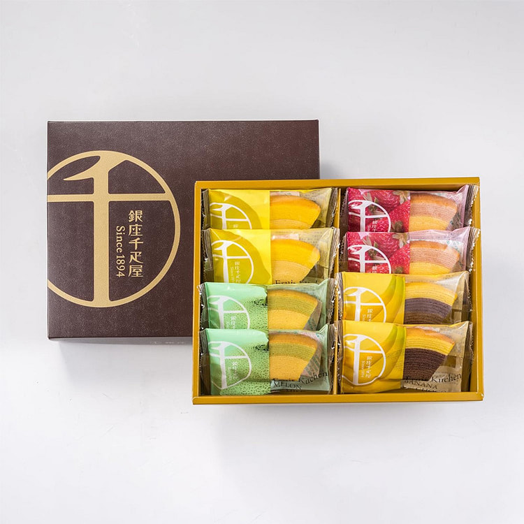 Ginza Sembikiya Fruit Baumkuchen 8 Pieces 8 count
