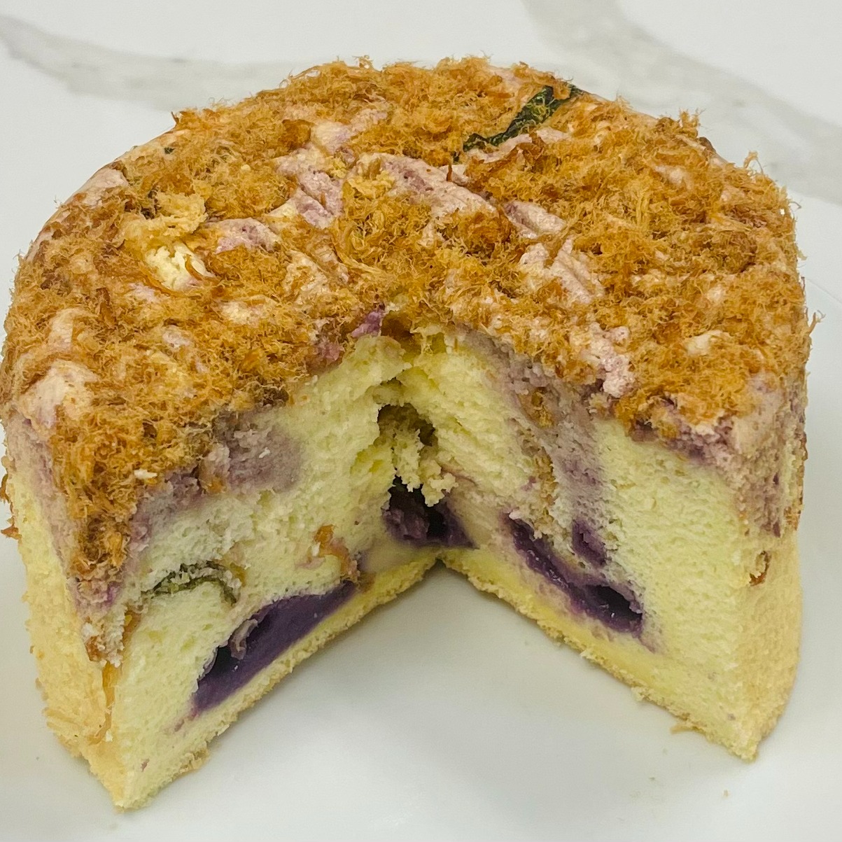 Taro meat floss cake Weee!