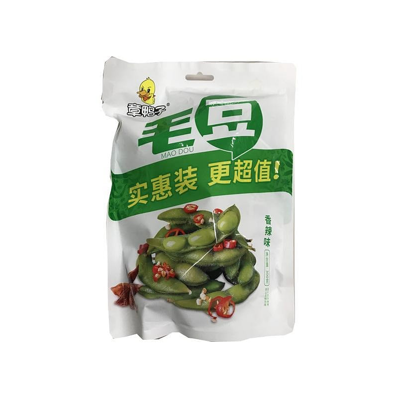 Spicy edamame in 300g bags. 300 g