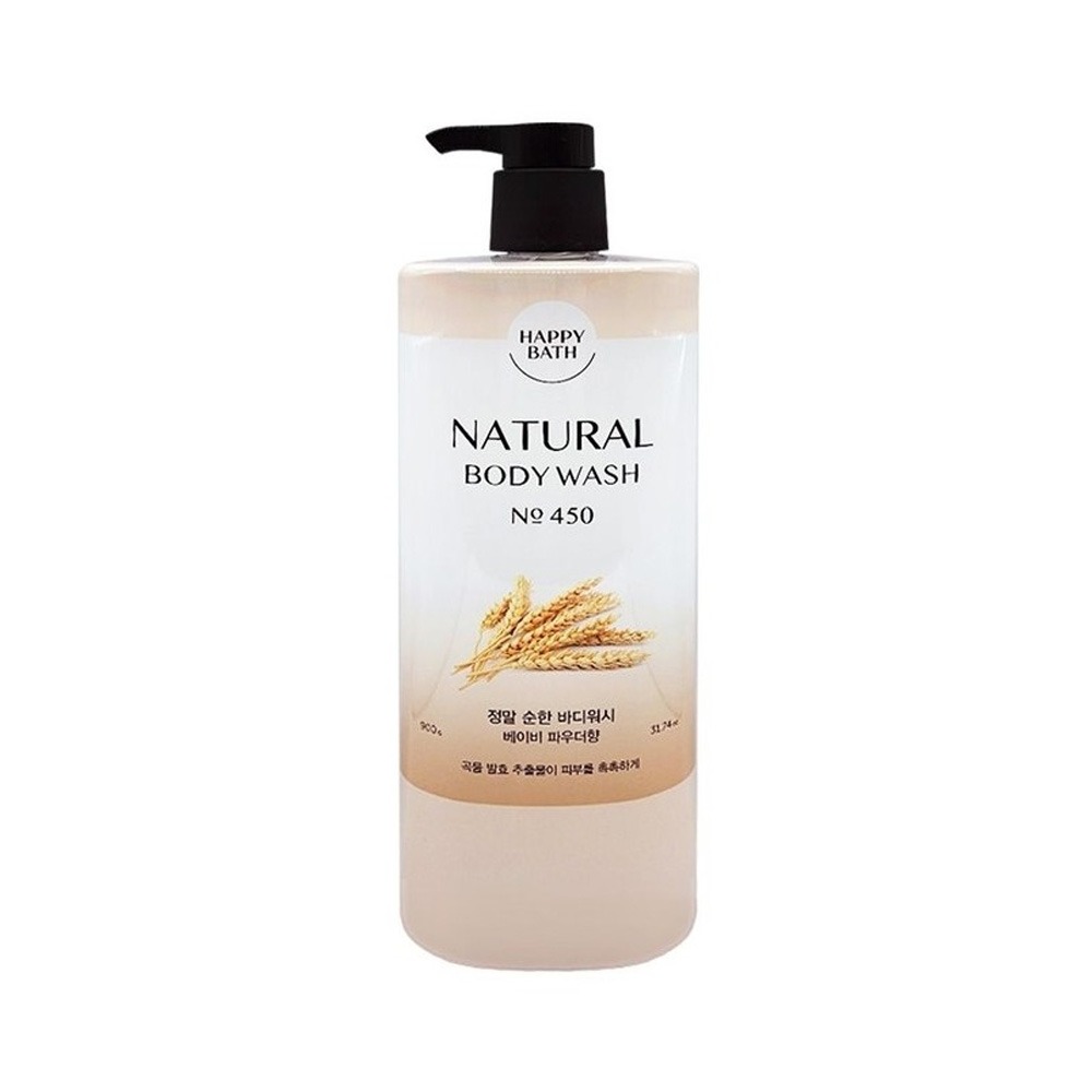 HappyBath Natural Body Wash - Baby Powder 900 g