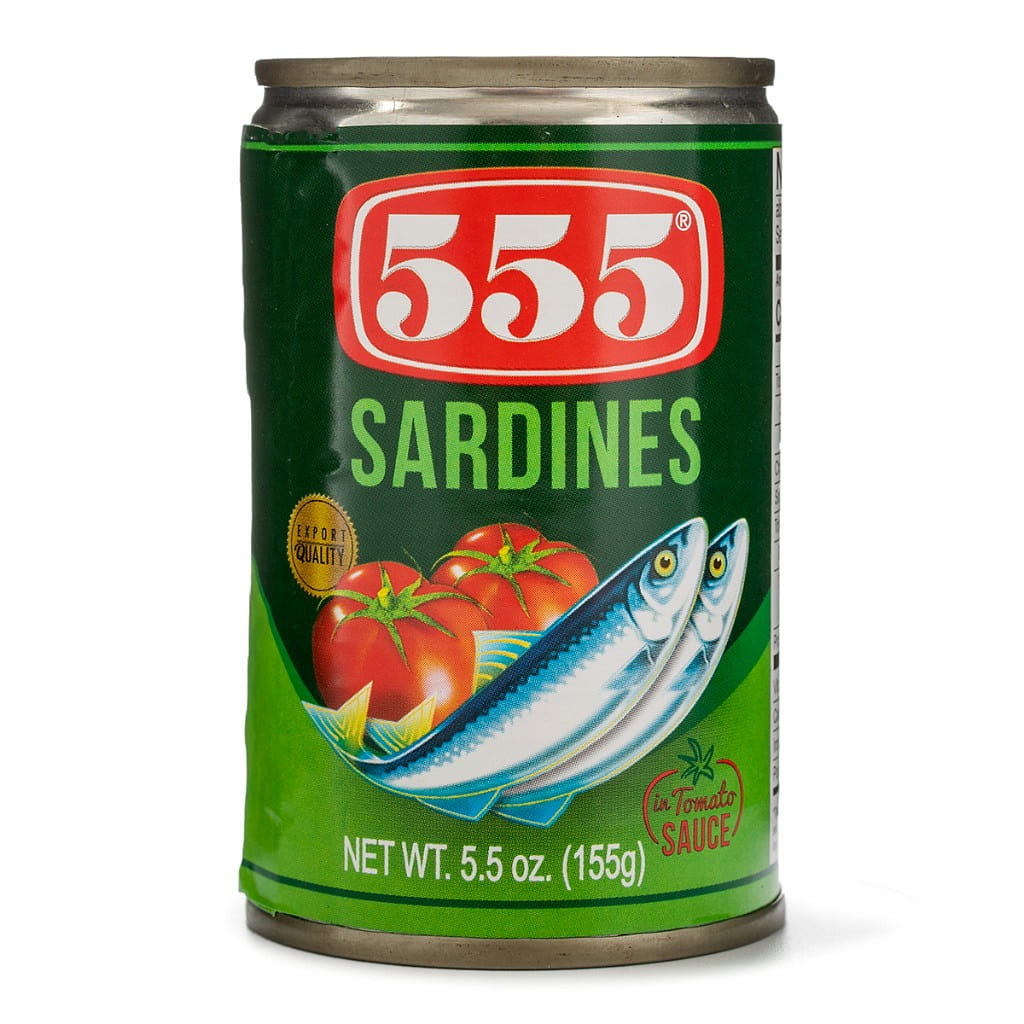 555 番茄酱沙丁魚罐头 5.5 盎司