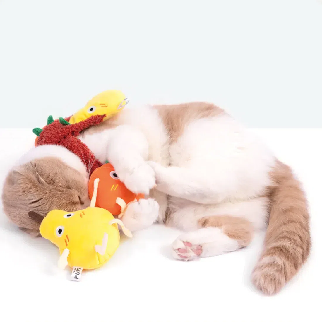【PURLAB】Cutie Pear Funny Orange Catnip Cat Toy 1 each