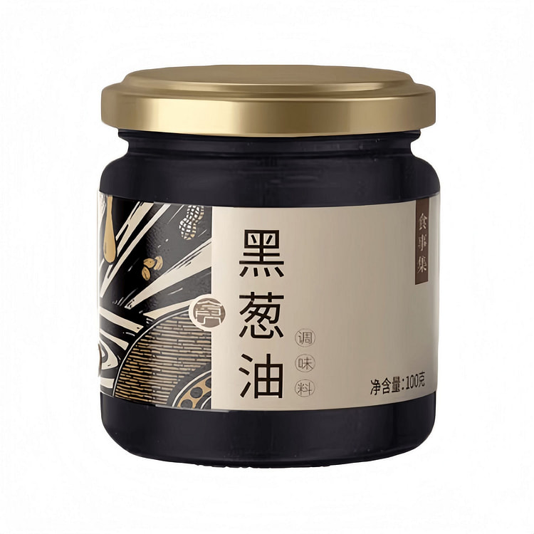 食事集 黑葱油馄饨汤料闽南葱头油酱 100g*1瓶 100 克