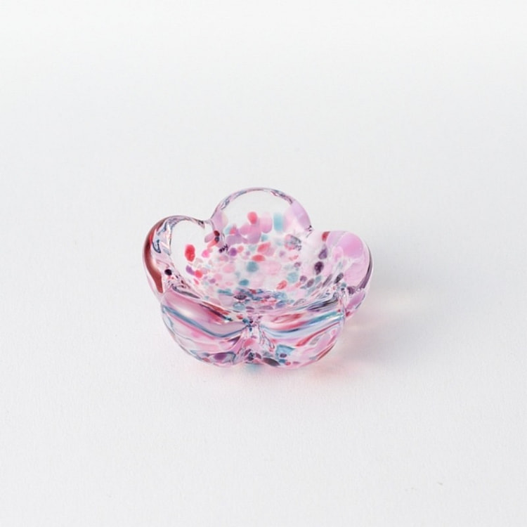 AKOMEYA TOKYO Edo Glass Chopstick Rest Hanagoromo