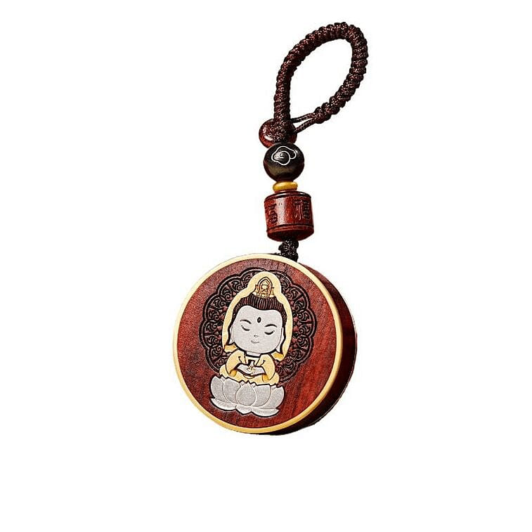 Palace New Blood Sandalwood Mobile Pendant 35*35mm 1 box