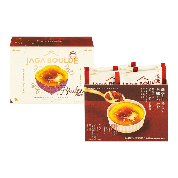 CALBEE东京香蕉联名 炙烤红薯片 焦糖布丁口味