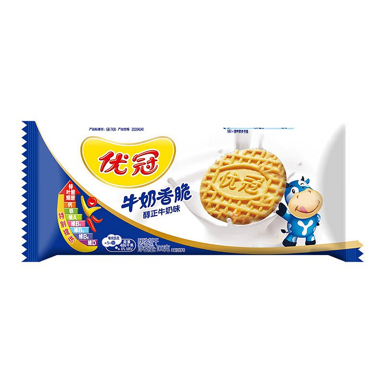 太平优冠 牛奶香脆饼干 100 克