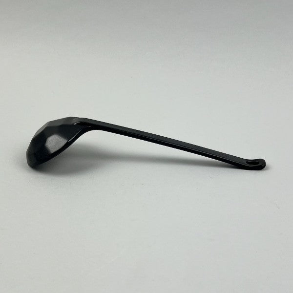 Melamine Matte Black Kikko Long Round Spoon for Ramen Soup Noodles, 8.25" 1 each
