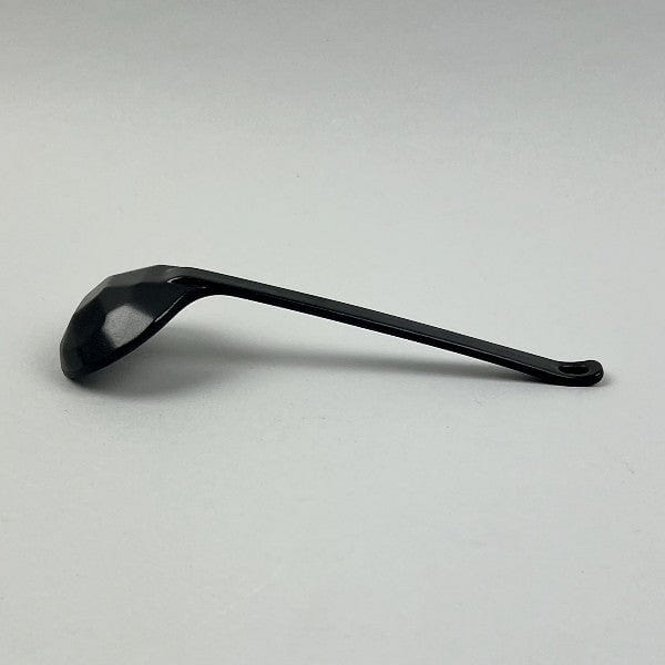 Melamine Matte Black Kikko Long Round Spoon for Ramen Soup Noodles, 8.25" 1 each