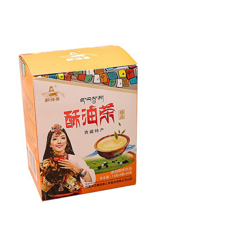 藏佳香西藏拉萨特产茶速冲藏式牦牛奶茶84g*1盒