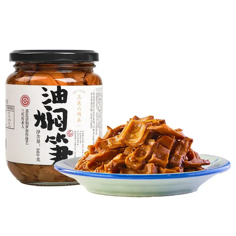 三关六码油焖笋嫩竹春笋尖新鲜休闲即食360g 360 克