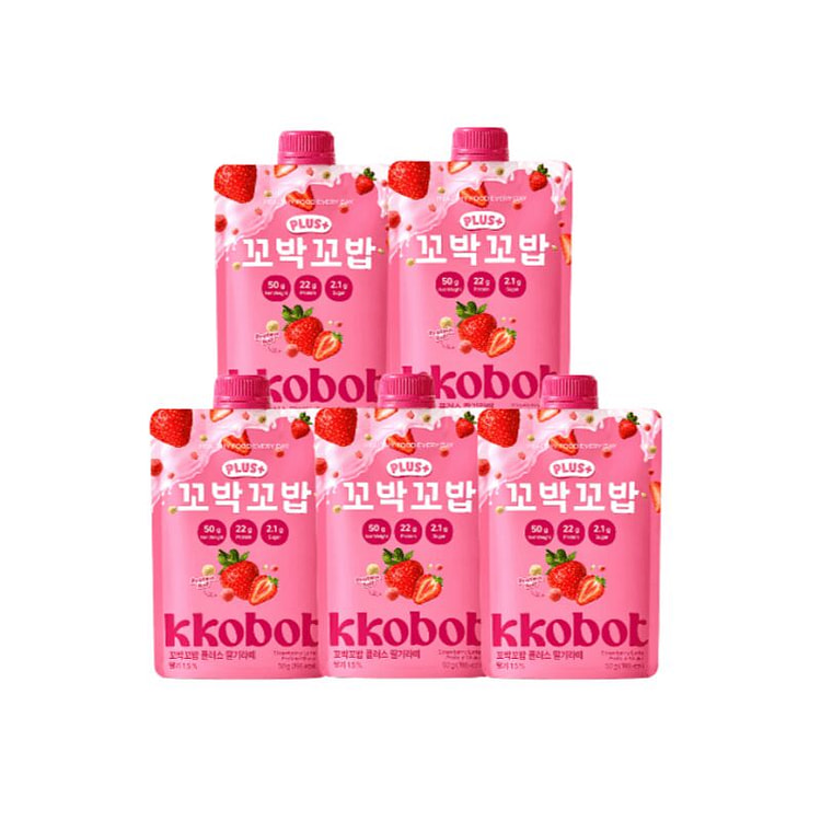 VIVLIVE Kkobot Plus Strawberry Latte Shake*5 5 each