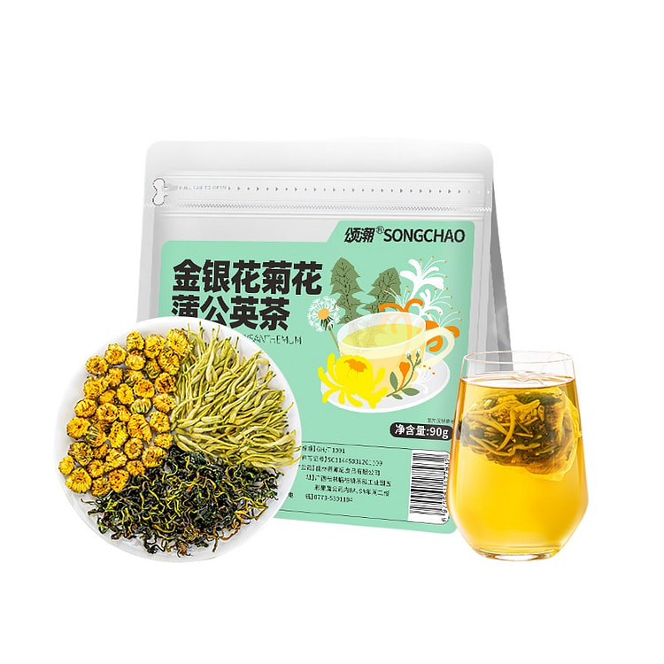 Honeysuckle Chrysanthemum Dandelion Tea 90g * 1bag 90 g