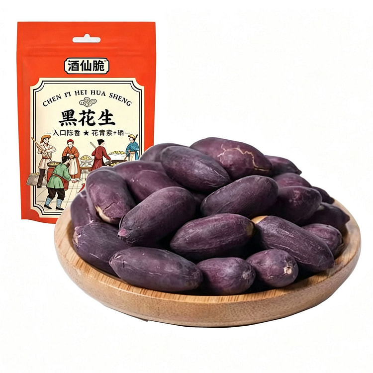 酒仙脆 黑皮五香花生米下酒菜酥脆小吃 2袋 180 克