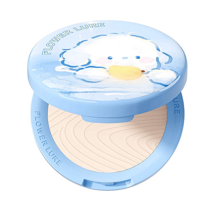 花间颂蓝勾勾粉饼 Y01象牙色 白皮自然肤色适用 7.2 克