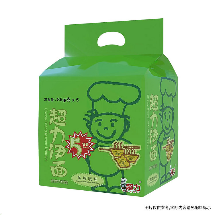 超力伊 面干脆速食方便面免煮泡煮袋85g*5袋装