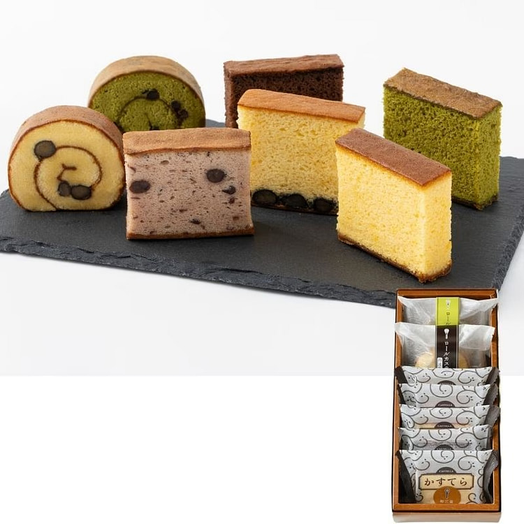 京都三源庵古早蛋糕&蛋糕卷组合7种7个装 1 箱