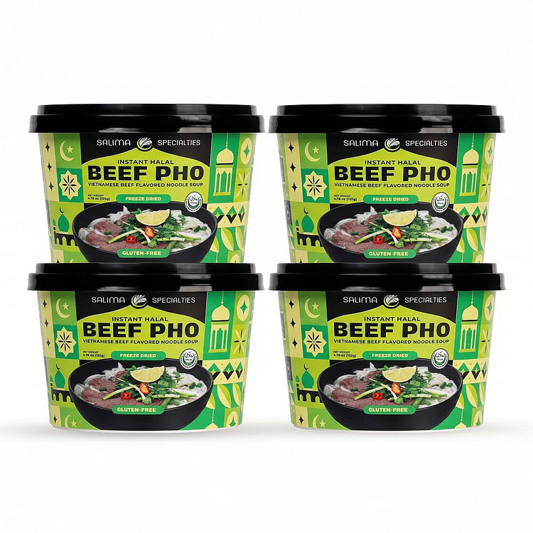 Salima Vietnamese Beef Pho Bowl, Pack of 4 Bowls 1 box*4 pack