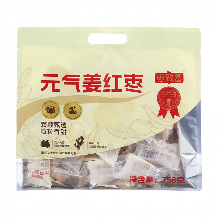 枣致富  姜枣元气姜红枣去皮去核 258g*1袋 258 克
