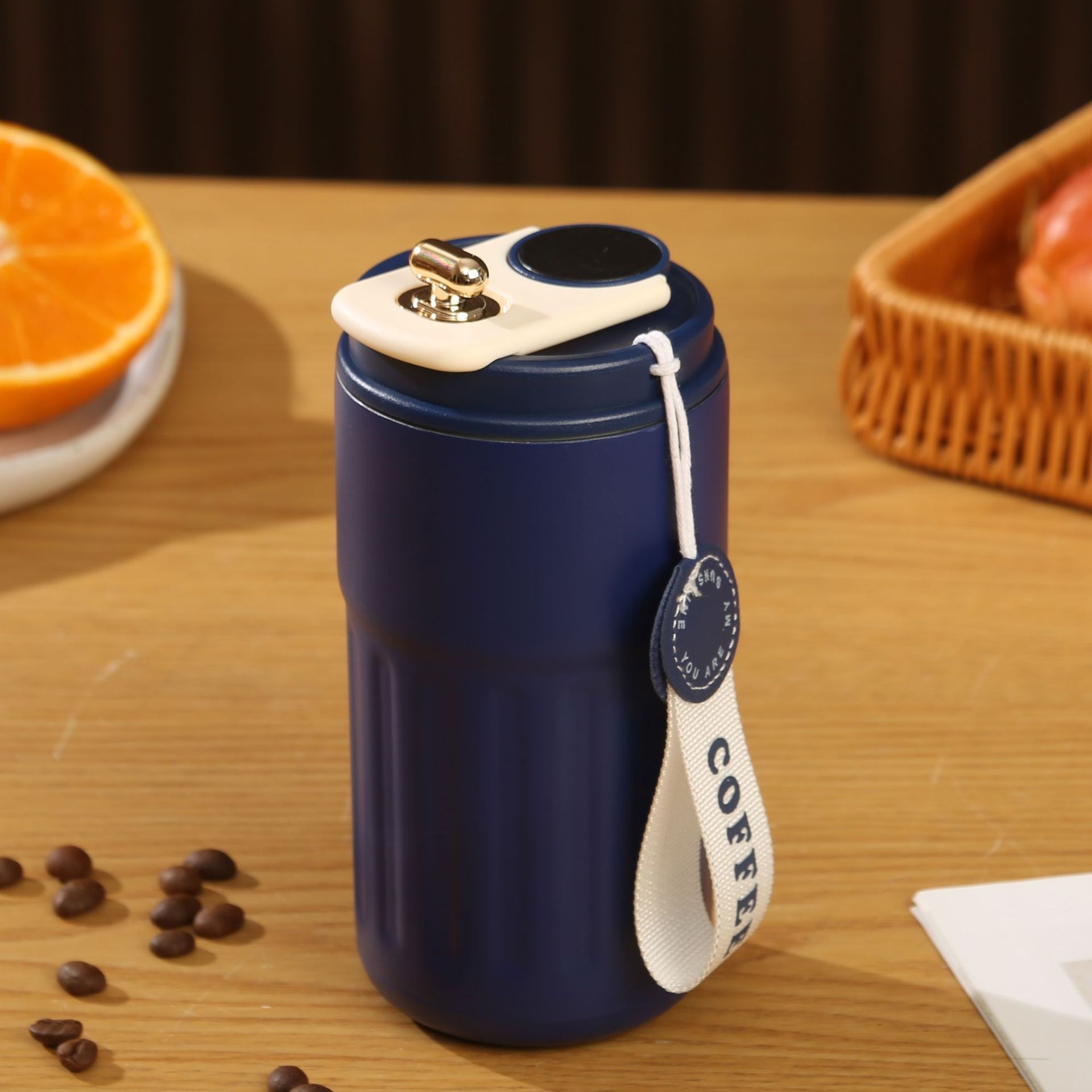 Get Smart temperature display 316 stainless steel thermos coffee cups  Delivered | Weee! Asian Market