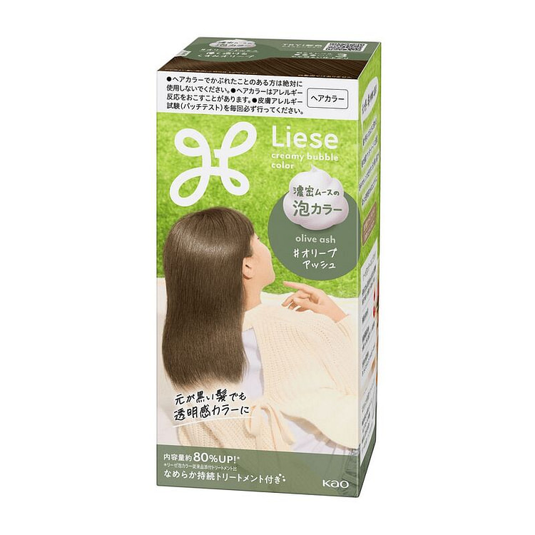 Kao Liese Prettia Foam Color Olive Ash 115mL 115 ml
