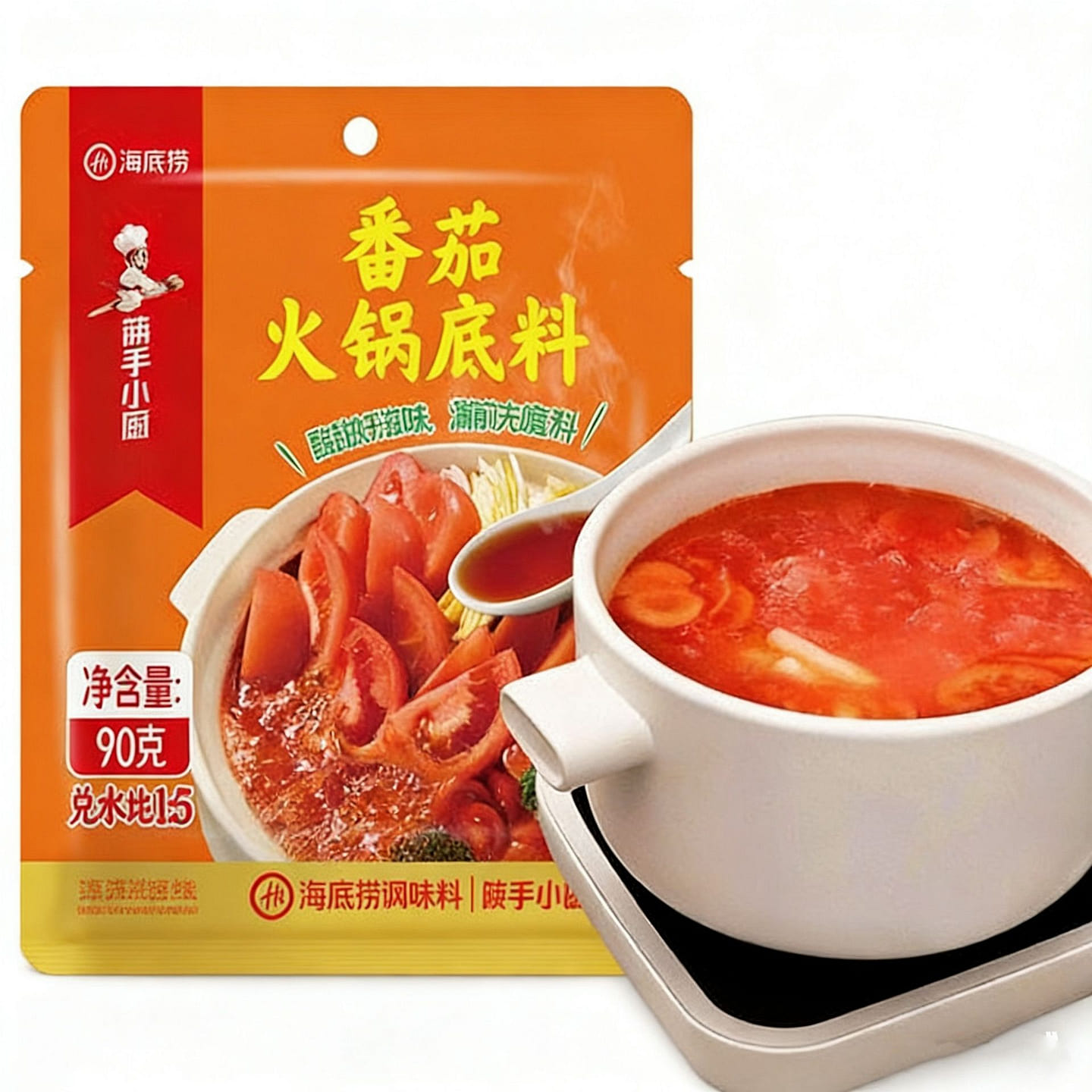 海底捞火锅底料番茄汤料底料浓香鲜浓汤底煮面家用一料 90 克