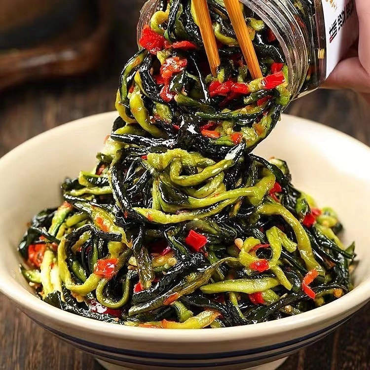 农家脆爽黄瓜皮 瓶装 酸辣拌饭咸菜  剁椒脆爽黄瓜皮 开胃下饭 280g*1罐