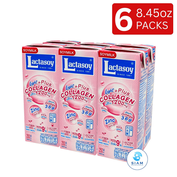 (6-Pack) Lactasoy Light Plus Collagen Soy Milk 6 count