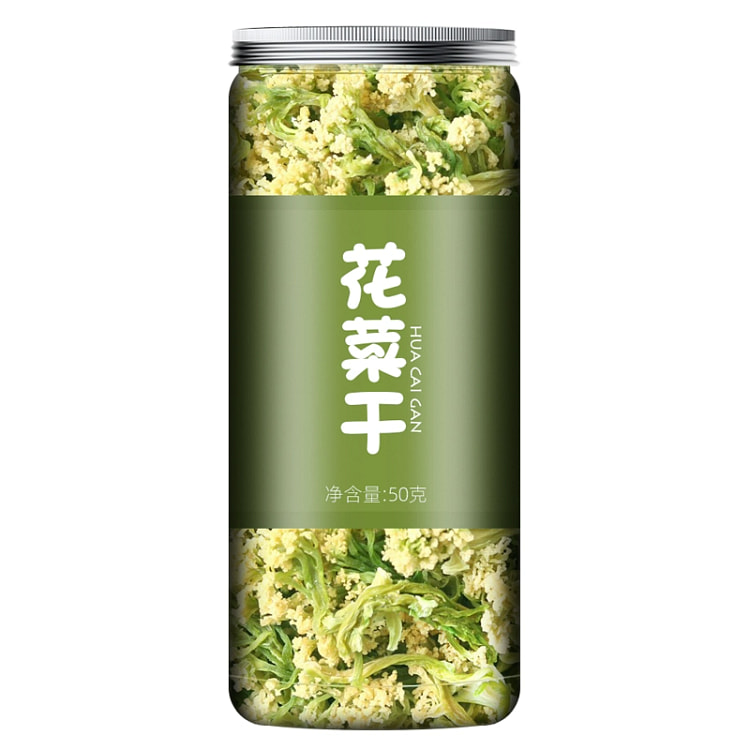 脱水蔬菜干农家自然晾晒精品菜干脱水花菜干50g*1罐