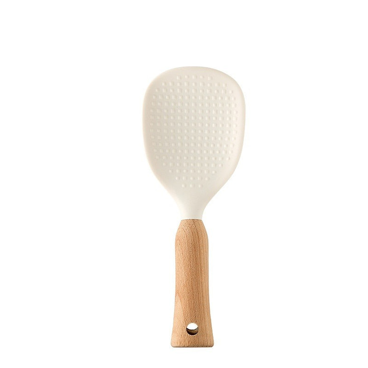 Standing silicone rice spoon with high-temperature