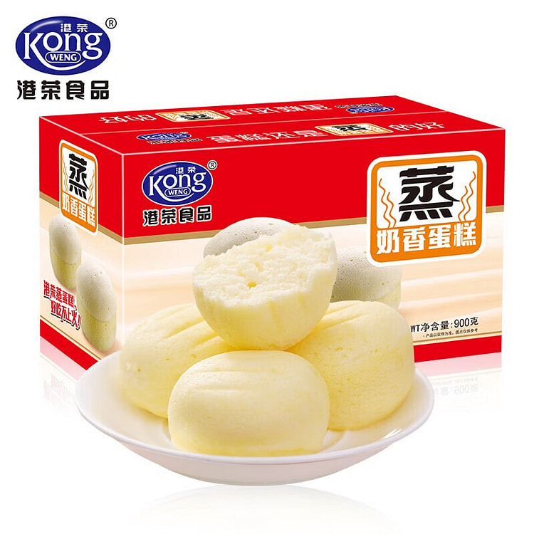 港荣蒸蛋糕奶香900g